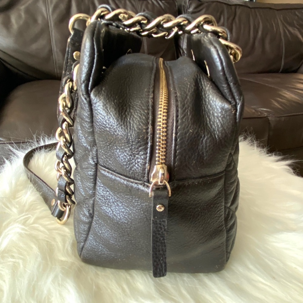 Kate Spade New York Gold Coast Elizabeth Black Leather Shoulder Bag - Picture 3 of 14